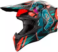 Airoh WRC32XL, Airoh Wraaap Cyber Motocross Helm Blau Orange male