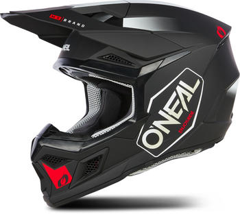 O'Neal 3SRS MX Helmet V24 Hexx Black/White/Red