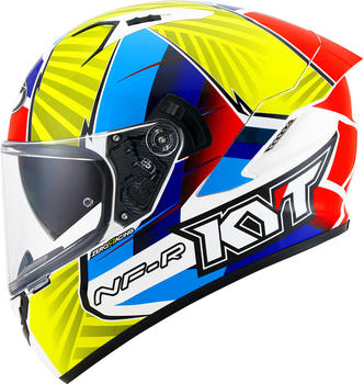 KYT Helmet NF-R Xavi Fores 2021 Replica Original Matt Red/Blue/Yellow