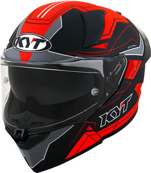 KYT Helmet R2R Led Black/Red