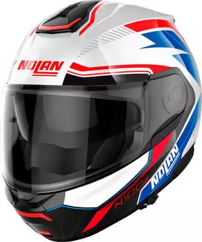 Nolan N100-6 Surveyor N-Com metal white/blue/red