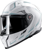 LS2 1681129043XL, LS2 FF811 Vector II Alizer Helm Weiss Silber male