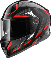 LS2 168112932XL, LS2 FF811 Vector II Alizer Helm Schwarz Rot male