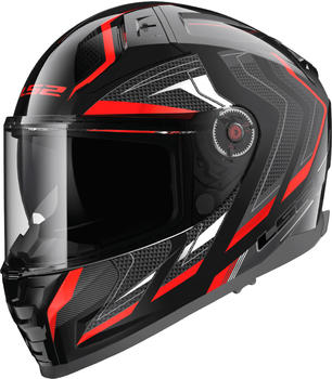 LS2 FF811 Vector II Alizer matt black/red