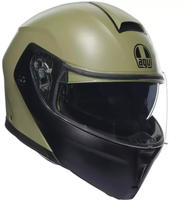 AGV 18296001-010-XS, AGV Streetmodular Mono Klapphelm Schwarz Gr&uuml;n male