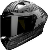 LS2 168058965M, LS2 FF805 Thunder GP Polar Carbon Helm Schwarz Grau male