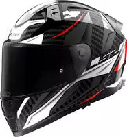 LS2 05126061, LS2 Integralhelm FF811 Vector II Carbon XL Wei&szlig; / Grau / Rot...