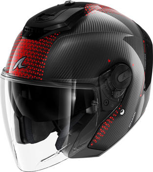 SHARK RS Jet Carbon Ikonik red/chrome