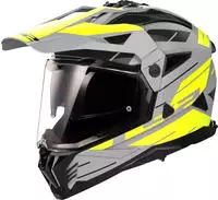 LS2 467022154XS, LS2 MX702 Pioneer II Namib Motocross Helm Grau Gelb male
