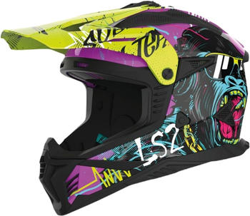 LS2 MX708 Fast II Gorilla black/purple/yellow