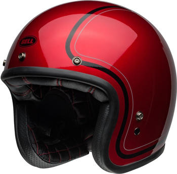 Bell TX-501 Solid Jet Helmet black/red jet