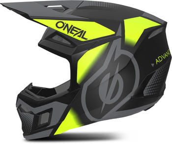 O'Neal 3SRS MX Helmet V24 Vision Black/Neon Yellow/Grey