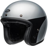 Bell 7164245, Bell Custom 500 Chassis, Jethelm - Silber/Schwarz - S
