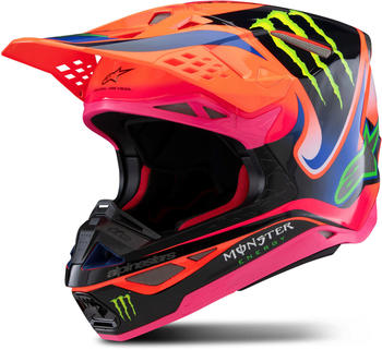 Alpinestars Supertech M10 Helmet S24 Deegan Monster orange fluo/purple/pink
