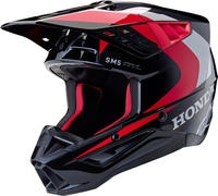 Alpinestars 8308023-1333-S, Alpinestars SM5 Honda Motocross Helm Schwarz Rot...
