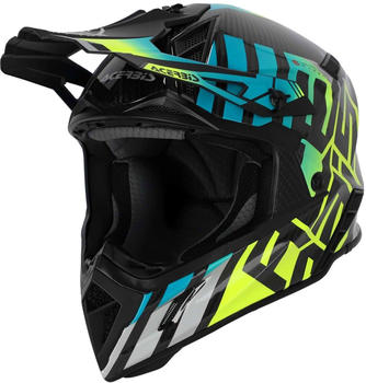 Acerbis Steel Carbon 22-06 Helmet (2023) light blue/fluo yellow