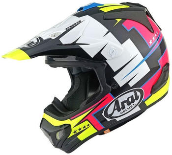 Arai MX-V Evo Battle matt black/white/yellow/red