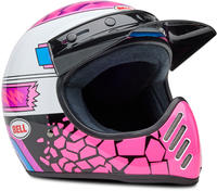 BELL HELMET MOTO-3 DEATHSPRAY PINK/PURPLE XL ECE6