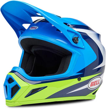 Bell MX-9 MIPS Jackal blue/neon yellow