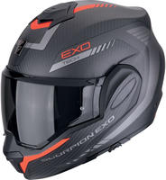 Scorpion 118-475-24-04, Scorpion EXO Tech Evo Carbon Cosy Helm Schwarz Rot male