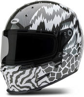 Bell 7164130, Bell Eliminator Carbon Deathspray, Integralhelm - Schwarz/Wei&szlig; - M