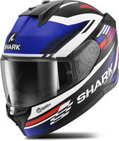 Shark HE0919E-KBR-XS, Shark D-Skwal 3 Firstlap Helm Schwarz Weiss Rot Blau male