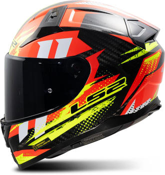 LS2 FF811 Vector II Carbon Tantic red/yellow