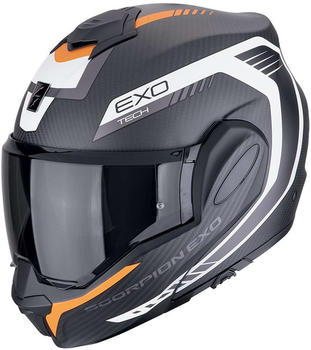Scorpion Exo-Tech Evo Carbon Cosy matt black/white/orange