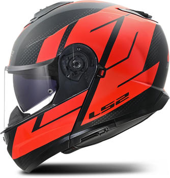 LS2 FF908 Strobe II Monza matt black/red