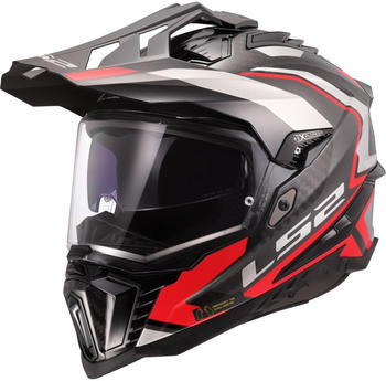 LS2 MX701 Explorer Carbon Frontier II black/grey/red