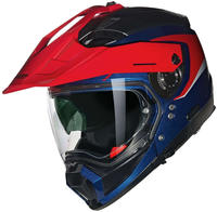 Nolan N7Y0008193441, Nolan N70-2 X Convinto 344, Modularhelm - Blau/Rot/Wei&szlig;/Schwarz