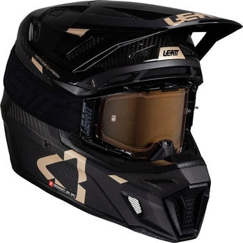 Leatt 9.5 Carbon Bronze 2025 mit Brille carbon