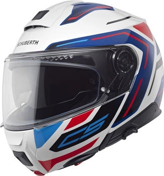 Schuberth C5 Omega weiß/rot/blau