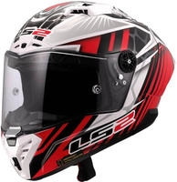 LS2 168055832XXL, LS2 FF805 Thunder GP Perolari Replica Carbon Helm Weiss Rot male