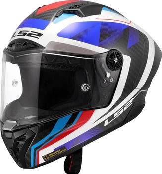 LS2 FF805 Thunder GP Raute Carbon wei&szlig;/rot/blau