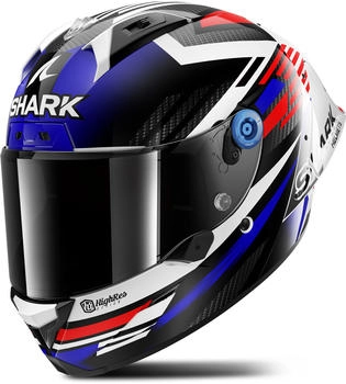 SHARK Aeron GP FIM Firstlap Carbon white/blue/red