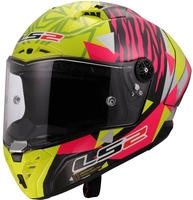 LS2 168059955XL, LS2 FF805 Thunder GP Aldeguer Replica Carbon Helm Pink Gelb male