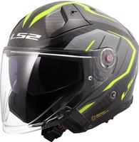 LS2 3660354543XL, LS2 OF603 Infinity II Carbon Urus Jethelm Carbon Gelb male