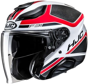 HJC F31 Ceron MC1SF matt black/white/red