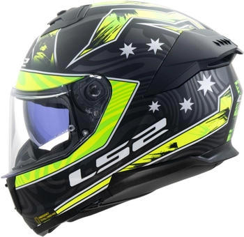 LS2 FF808 Stream II Galdam matt black/neon yellow