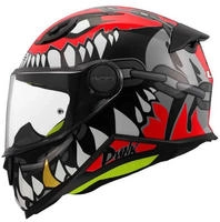 Ls2 168122-132-S, Ls2 Ff812 Kid Punk Junior Full Face Helmet Mehrfarbig S Kinder Grey
