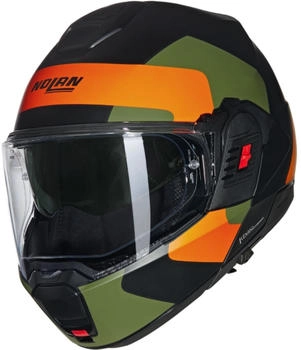 Nolan N120-1 Omocromo 345 matt black/khaki/orange
