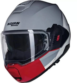 Nolan N120-1 Grafo 349 grey/red/black