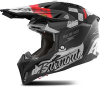 Airoh Motocross-Helm Aviator 3 S Burnout Matt Schwarz