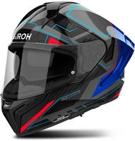 Airoh MXRK18, Airoh Matryx Rocket, Integralhelm - Grau/Blau/Rot/Schwarz - M