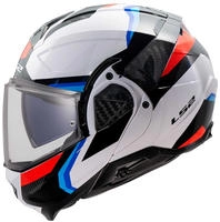 LS2 569102102S, LS2 FF910 Advant II Triple Klapphelm Weiss Rot Blau male
