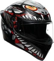 AGV K1 S Helm E2206 - LYZARD Matt Black/Grey/Red - 63 - 64 cm 2023