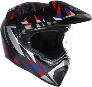 AGV AX9 MPLK Steppa Carbon black/red/blue