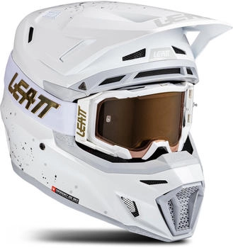 Leatt 8.5 V25 mit Brille wei&szlig;