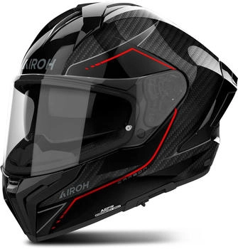 Airoh Matryx Carbon Stylish gloss black/red